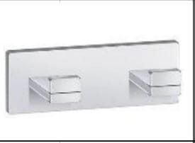 COMPLEMENTALY SQUARE DOUBLE ROBE HOOK